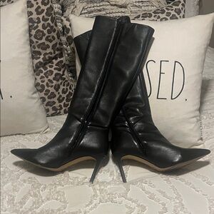 Aldo Black Leather Boots